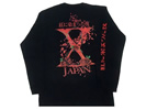 X JAPANの過去に買取した公式グッズの紅に染まった夜ロングスリーブTシャツ_B